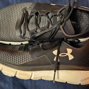 Under Armour Black and White Athletic Shoes